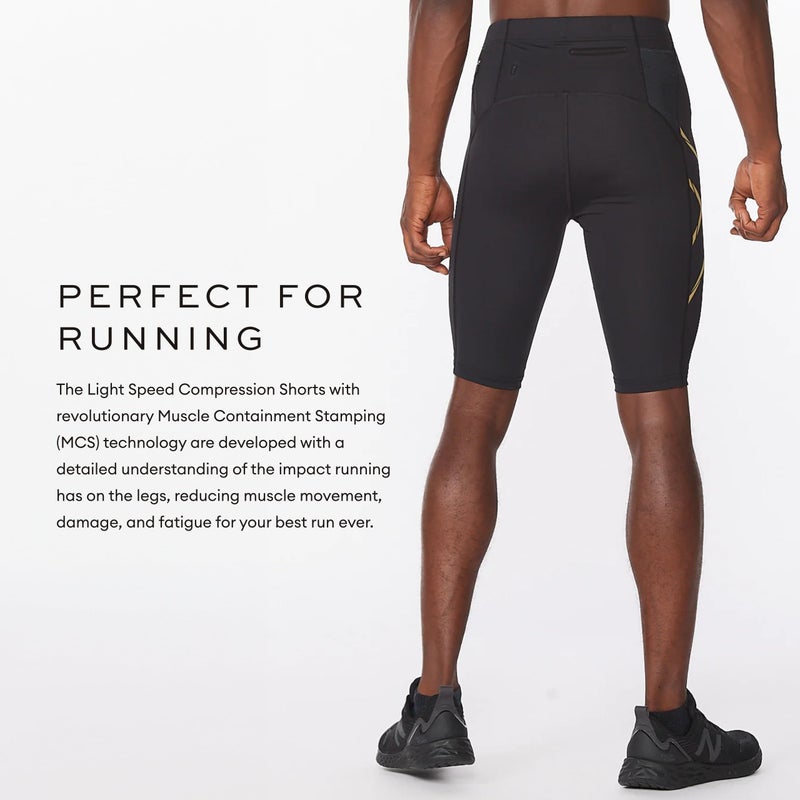 2XU Mcs Run Compression Short, Black/Black Reflective, Large - Image 4